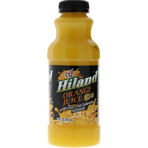 Hiland Dairy Orange Juice 16 Oz Shipt