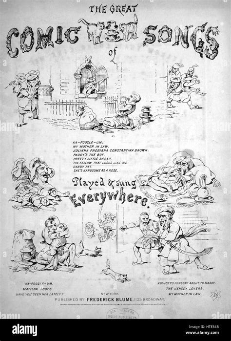 Sheet Music Cover Image Of The Song The Great Comic Songs The Fellow