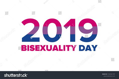 Celebrate Bisexuality Day Bisexual Pride Bi Stock Vector Royalty Free