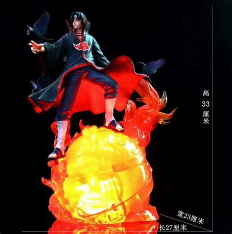 gk naruto uchiha itachi japanese colorful anime figure toy collection doll with light