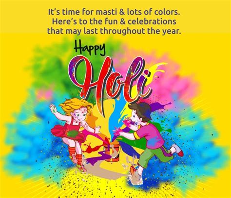 Happy Holi Wishes 2020 Colourful Messages Whatsapp Images Instagram