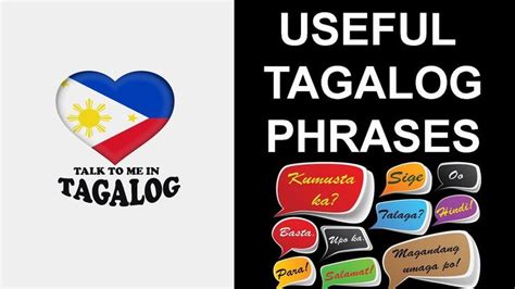 tagalog filipino language 160 useful tagalog phrases youtube tagalog words language