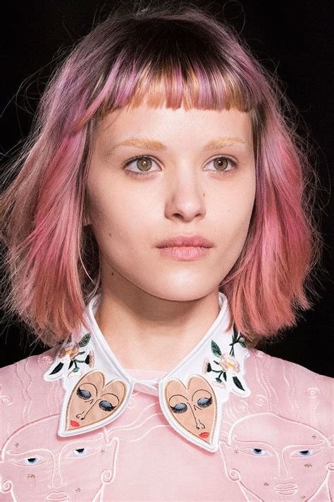 The Rainbow Hair Trend Has Made Its Way To The Runway Hair A Pink Hair