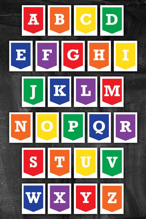 A To Z Free Printable Letters For Banners Entire Alphabet Tutorial Pics