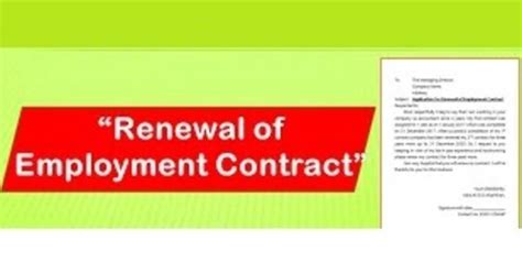 Sample Employment Contract Extension Letter - Assignment Point