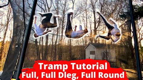 How To Full On Trampoline How To Full Round And Full Dleg Youtube