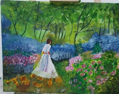 Flower Garden Painting By Wasim Akram Saatchi Art