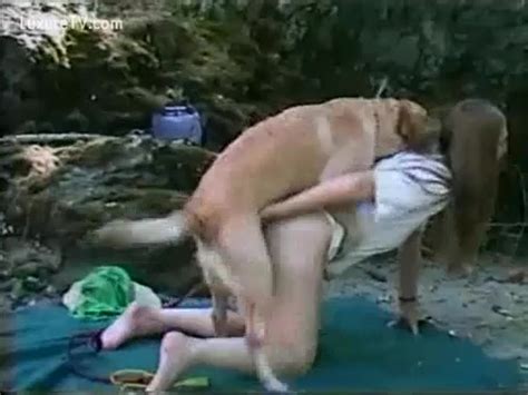 Horny Golden Haired Legal Age Teenager Got Fucked By A Dog