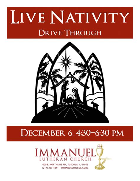 Drive Through Live Nativity Immanuel Lutheran Church