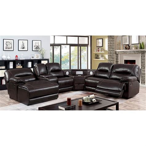 Glasgow Sectional Wcorner Wedge W Usb And Speakers Cm6822br Tsp By