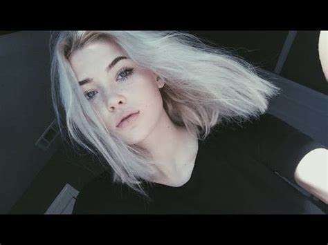 Our white hair color guide has all the details on what you need to do to become the blondest of blondes, arming you with information and inspiration to make your quest a success. HOW TO GET WHITE HAIR AT HOME | okaysage - YouTube ...