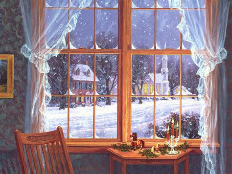 Winter Windows Painting By Randy Van Beek Fine Art America