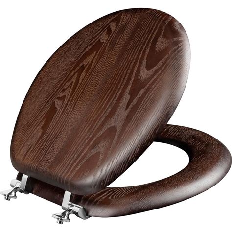 Mayfair Round Closed Front Toilet Seat In Walnut 9601cp 888 The Home