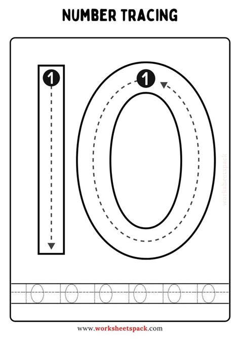 Tracing Numbers 0 10 Free Printable Printable And Onl Kindergarten