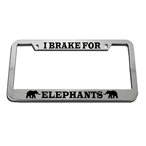 Elephant License Plate Frames Kritters In The Mailbox
