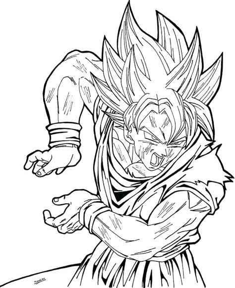 Kid goku coloring pages are a fun way for kids of all ages to develop creativity focus motor skills and color recognition. Kid Goku Coloring Pages at GetColorings.com | Free ...
