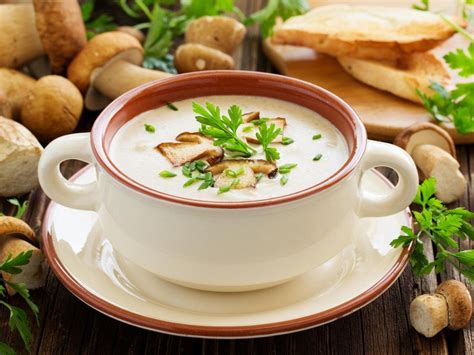 Velouté de champignons Recette