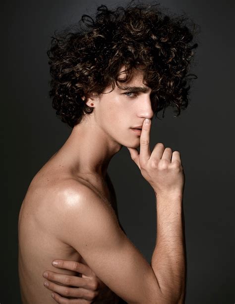 Guy Patrick Rocks Curly Hairstyles For Kimber Capriotti Shoot The