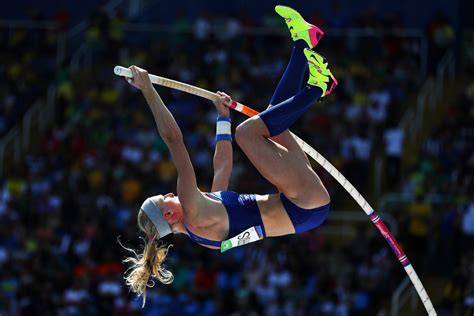 Two of the three pole vaulters the united states will send to the olympics are from the kc. Sandi Morris Photos Photos - Athletics - Olympics: Day 11 ...