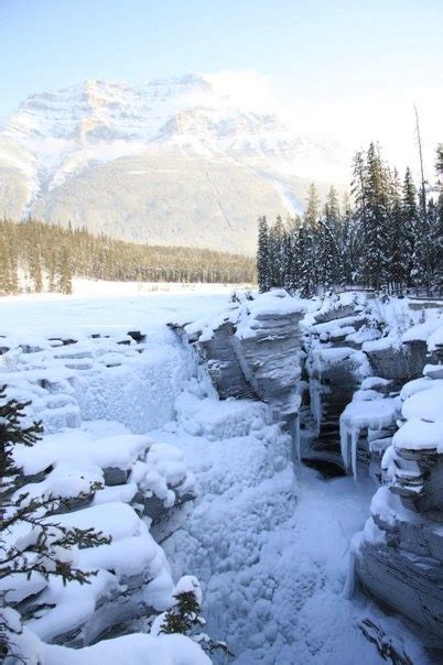 Athabasca Falls Silenced By The Winter Image Shot By Mjborg January