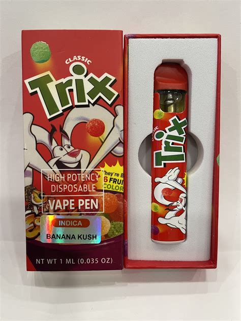 Trix Banana Kush 1 Ml Vape Pen Disposable Cannabiz