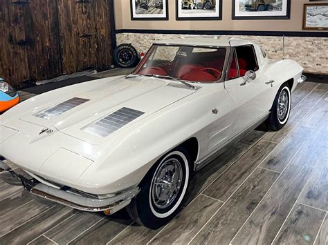 1963 Ermine White Corvette Split Window Coupe Corvette Mike Used