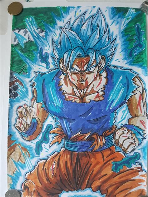 Oc Probably The Best Drawing I Ever Made Goku Perfected Super