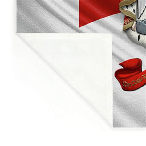 knights templar coat of arms over flag fleece blanket by serge averbukh pixels