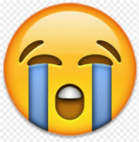 Download Transparent Cry Emojis Emoticono Emoticonos Triste Sad Face
