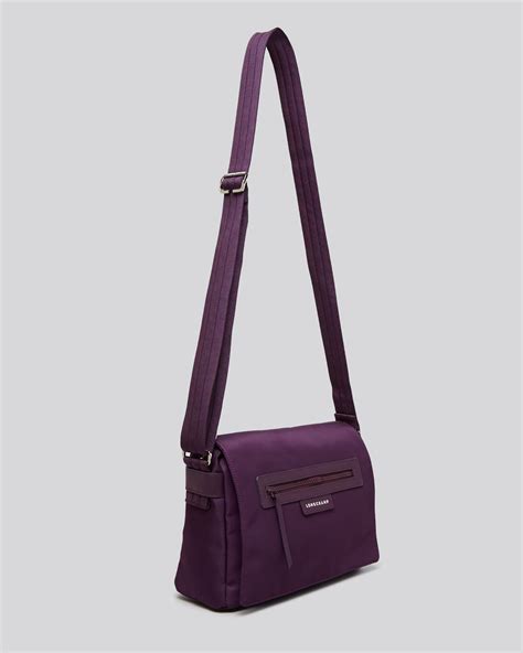 Nwt longchamp le pliage neo flat crossbody bag beige black navy $235 authentic. Longchamp Messenger - Le Pliage Neo in Purple (Bilberry ...
