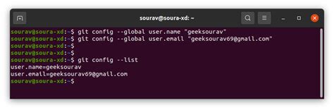 How To Add Git Credentials In Linux Geeksforgeeks