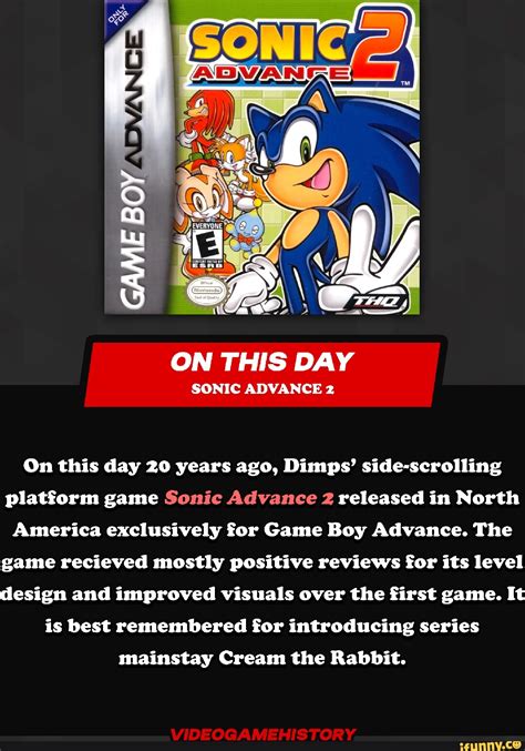 On This Day Sonic Advance 2 On This Day 20 Years Ago Dimps Side