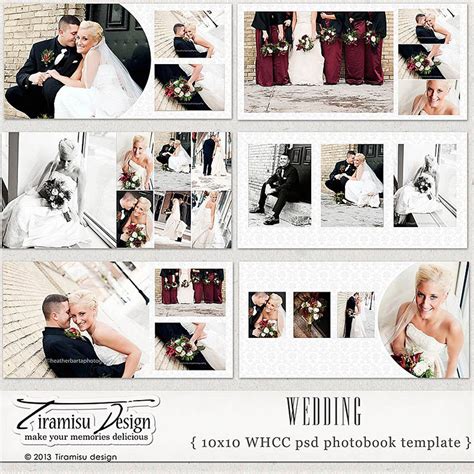 Wedding Album Template Wedding Photobook Templates For Etsy Wedding