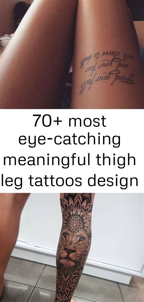 70 Most Eye Catching Meaningful Thigh Leg Tattoos Design For Women