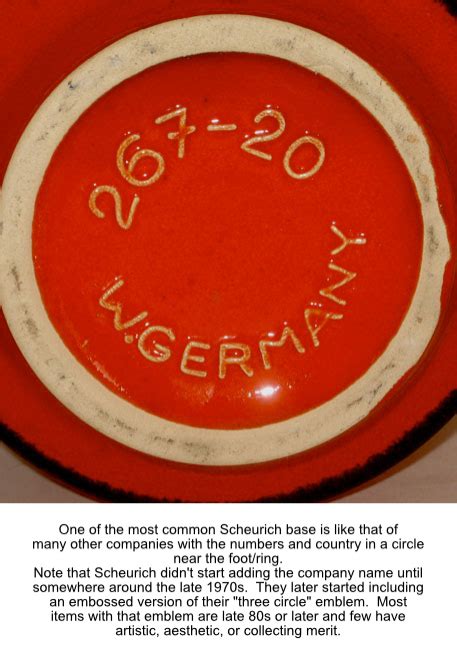 West And East German Pottery Marks And Identification
