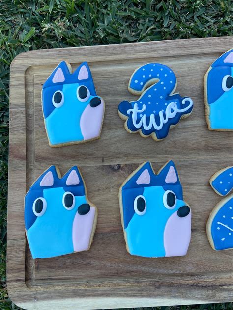 Bluey Cookies Bluey Sugar Cookies Bluey Inspired Cookies Etsy