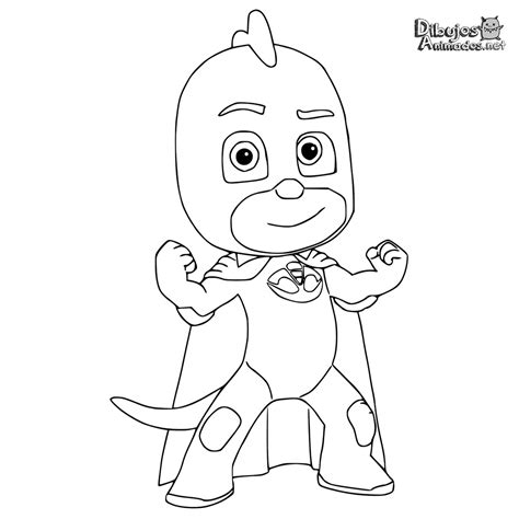 La página de los dibujos para colorear está dedicada para los más pequeños. Dibujos para colorear PJ Masks - Heroes en pijamas - Dibujos Animados