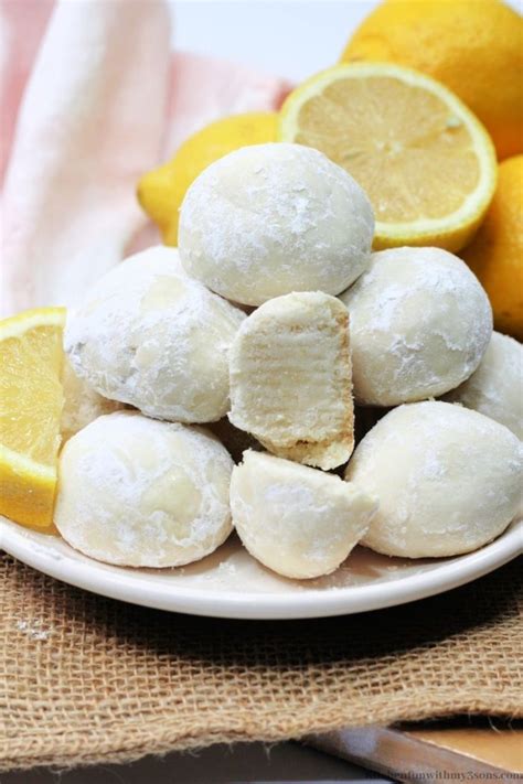 lemon snowball cookies kitchen fun with my 3 sons
