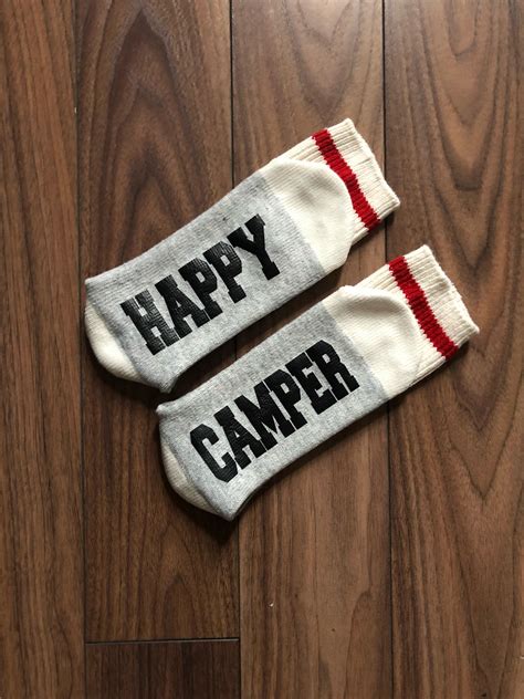 Here is a list of christmas gifts for mom that she will love for years to come.gifts range from coffee mugs to jewelry to cozy blankets and more! HAPPY CAMPER socks, gifts, camping, outdoor, gifts for mom ...