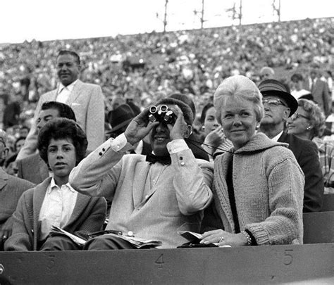 Doris Day And Marty Melcher Enjoying A Baseball Game