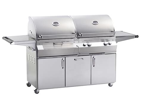 The gas grill features 3 stainless steel burners with a total of 27,000 btu output. Fire Magic Aurora A830s Natural Gas And Charcoal Combo ...