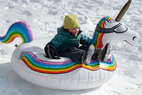 Gofloats Winter Snow Tube Party Penguin Ultimate Sled And Toboggan