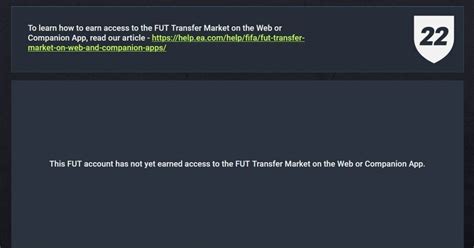Fifa Web App How To Get Transfer Market Access Earlygame