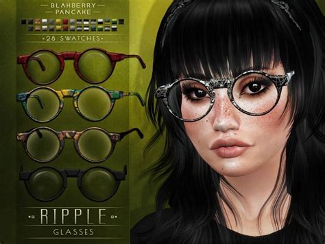 Elision And Ripple Glasses At Blahberry Pancake Sims 4 Updates
