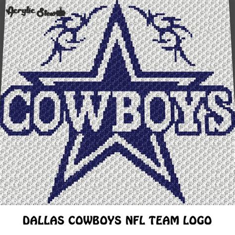 Counted cross stitch patterns to download, with teddies. Dallas Cowboys NFL Football Team Logo crochet graphgan ...