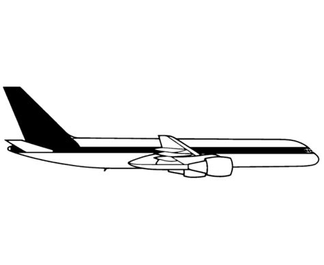 Most children recognise an airport and. Airline Aircraft Drawings amd Coloring Sheets - Boeing 757