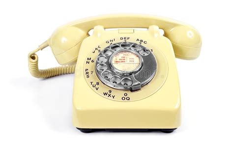 Vintage Yellow Rotary Dial Telephone Stock Photo Image Of Ivory