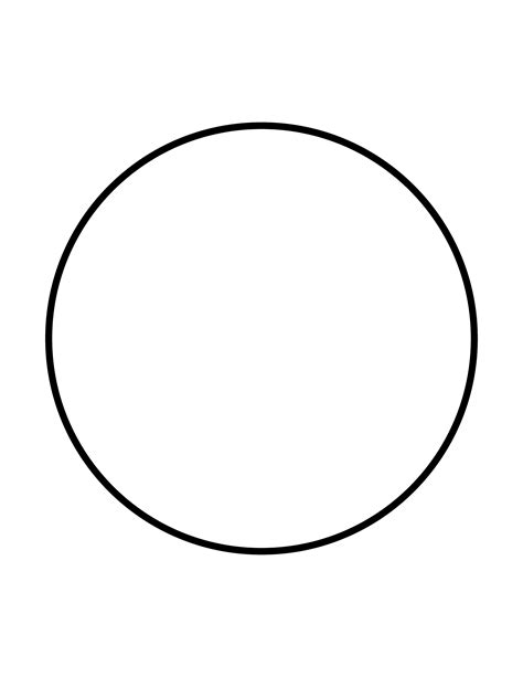 Flashcard Of A Circle Clipart Etc