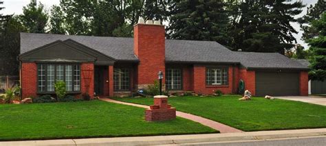 The stained brick and gold let us bring your brick fireplace into this decade. 1959 brick ranch style + remodel - Google Search | For the ...