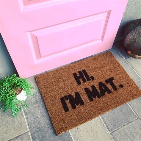 Hi Im Mat Doormat Funny Doormat Rude Doormat Custom Etsy